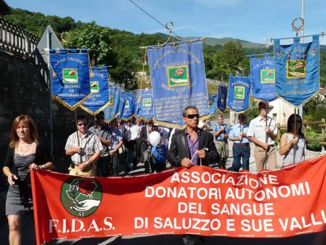 Corteo dei donatori di sangue ADAS