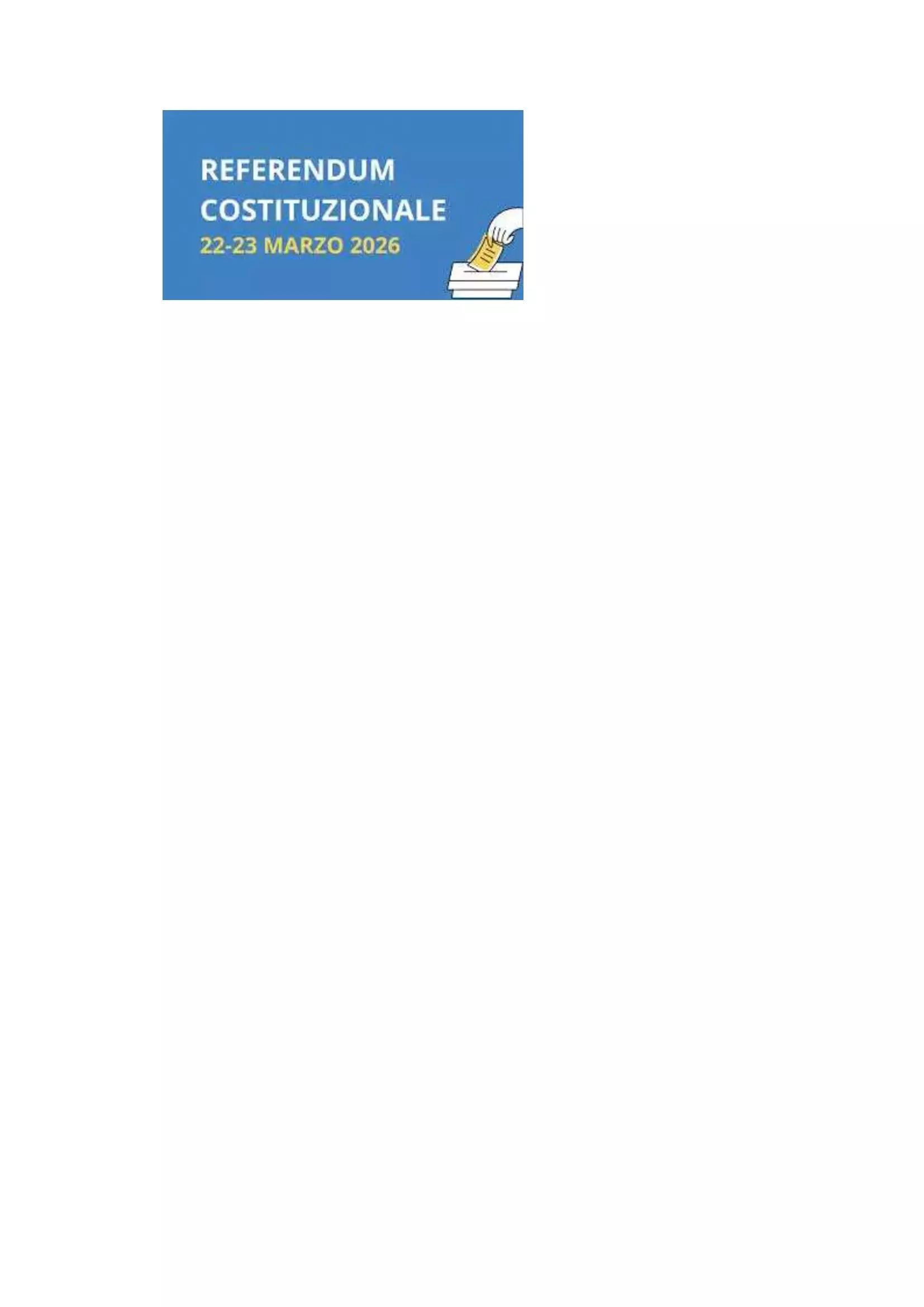 Referendum 22-23 marzo 2026