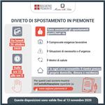 Divieto di spostamento in Piemonte