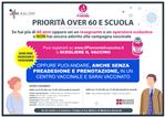 Vacinazione over 60 e personale scolastico